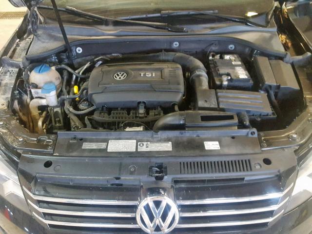 1VWAT7A36EC080467 - 2014 VOLKSWAGEN PASSAT S BLACK photo 7