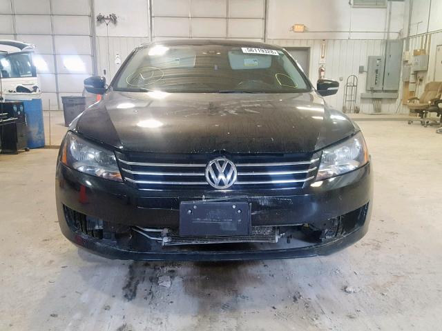 1VWAT7A36EC080467 - 2014 VOLKSWAGEN PASSAT S BLACK photo 9