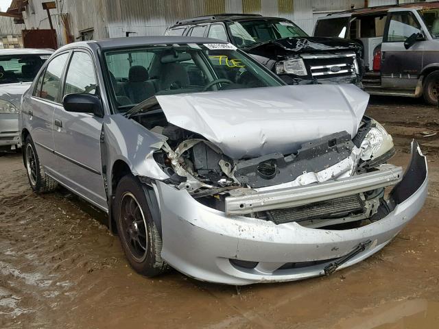 1HGES16394L024259 - 2004 HONDA CIVIC DX V SILVER photo 1