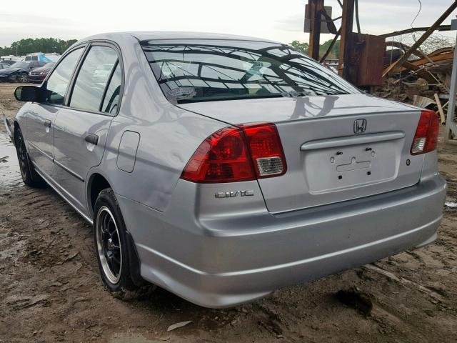 1HGES16394L024259 - 2004 HONDA CIVIC DX V SILVER photo 3