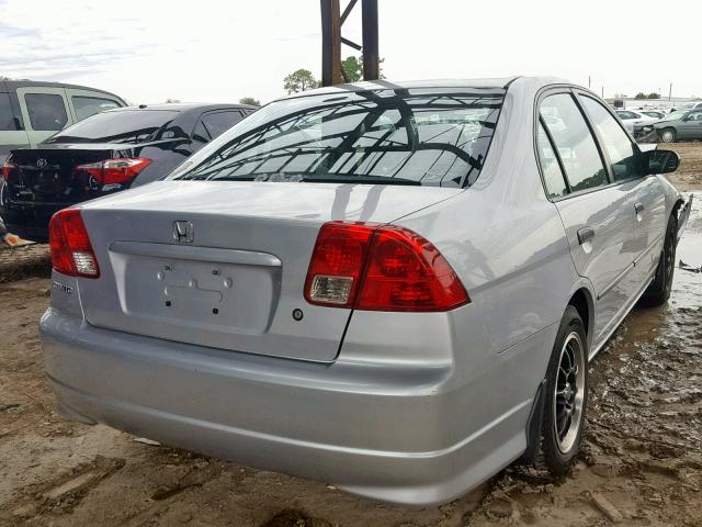 1HGES16394L024259 - 2004 HONDA CIVIC DX V SILVER photo 4