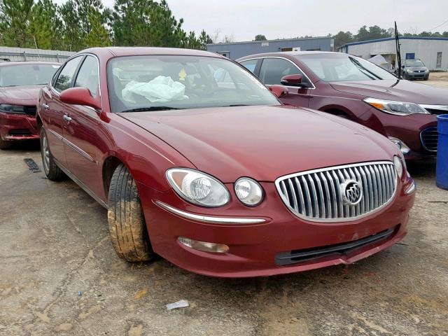 2G4WC582691227940 - 2009 BUICK LACROSSE C BURGUNDY photo 1