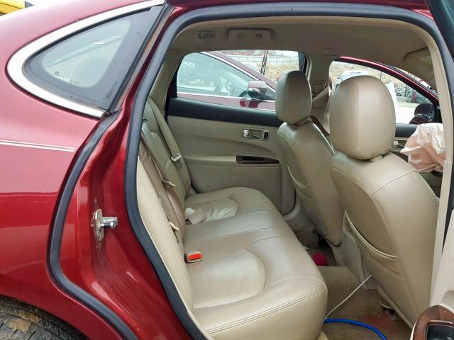 2G4WC582691227940 - 2009 BUICK LACROSSE C BURGUNDY photo 6