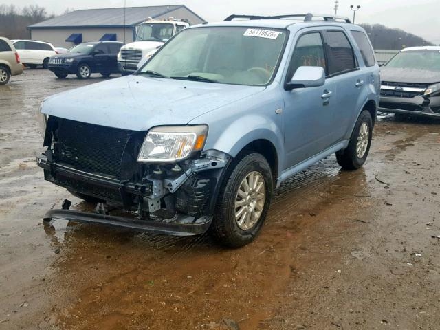 4M2CU87719KJ13339 - 2009 MERCURY MARINER PR BLUE photo 2