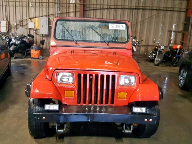 2BCHV81J9HB537293 - 1987 JEEP WRANGLER RED photo 10