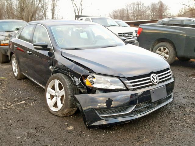 1VWBP7A33CC105511 - 2012 VOLKSWAGEN PASSAT SE BLACK photo 1