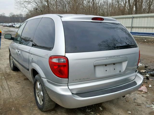 1D4GP45R35B346454 - 2005 DODGE CARAVAN SX SILVER photo 3