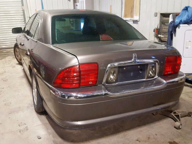 1LNHM86SX2Y707976 - 2002 LINCOLN LS GRAY photo 3
