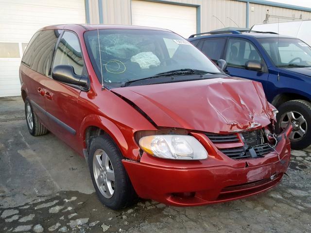 1D4GP45R46B607186 - 2006 DODGE CARAVAN SX RED photo 1