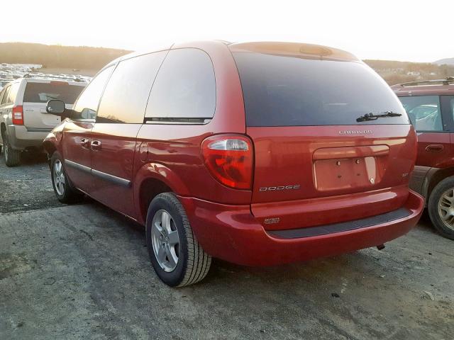 1D4GP45R46B607186 - 2006 DODGE CARAVAN SX RED photo 3