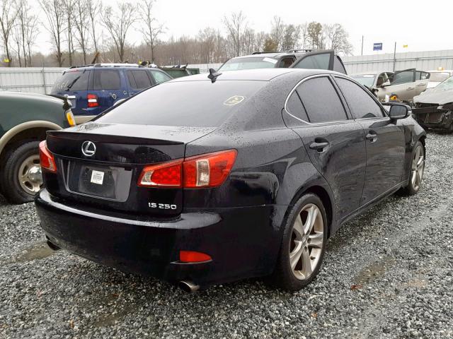 JTHBF5C22B5134935 - 2011 LEXUS IS 250 BLACK photo 4