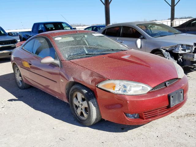 1ZWHT61LX25622805 - 2002 MERCURY COUGAR V6 RED photo 1