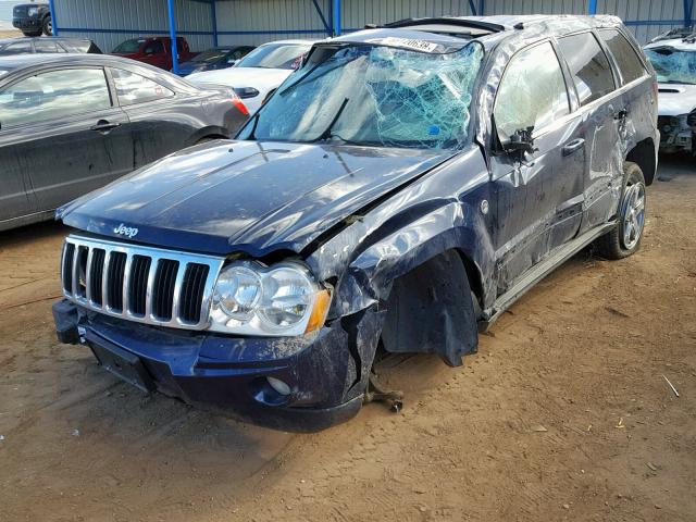 1J8HR58N85C667287 - 2005 JEEP GRAND CHER BLUE photo 2