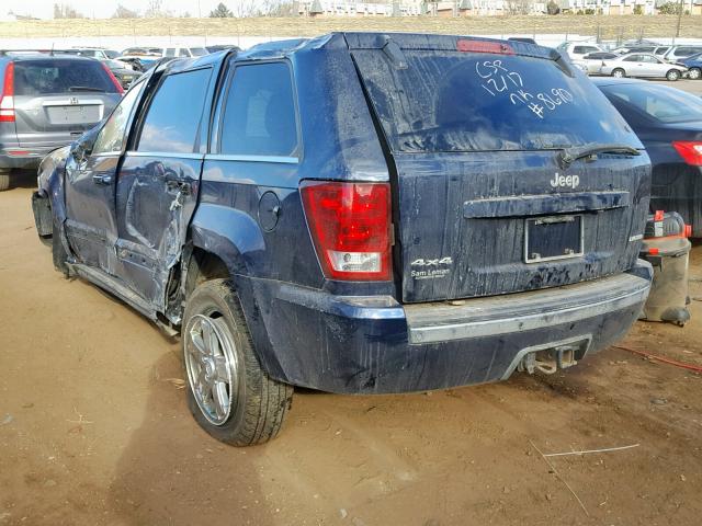 1J8HR58N85C667287 - 2005 JEEP GRAND CHER BLUE photo 3