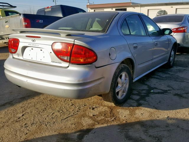 1G3NL52F04C175462 - 2004 OLDSMOBILE ALERO GL SILVER photo 4