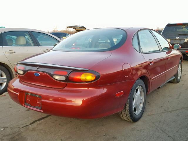 1FALP52U6VG246481 - 1997 FORD TAURUS GL BURGUNDY photo 4