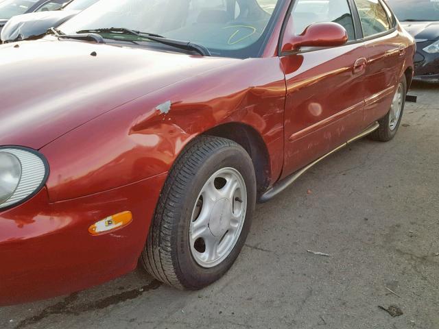 1FALP52U6VG246481 - 1997 FORD TAURUS GL BURGUNDY photo 9