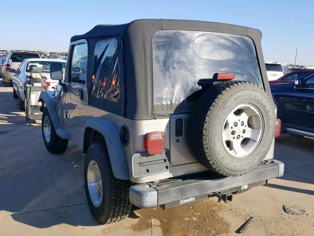 1J4FA49S7YP781891 - 2000 JEEP WRANGLER / GRAY photo 3