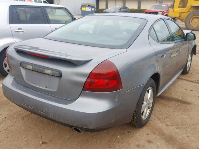 2G2WP552371188111 - 2007 PONTIAC GRAND PRIX GRAY photo 4