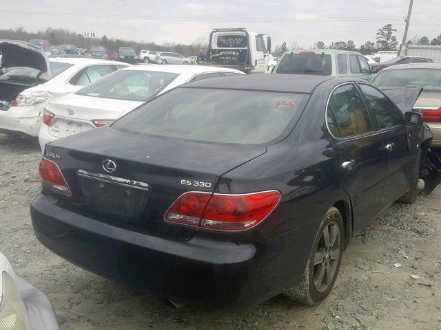 JTHBA30G365148089 - 2006 LEXUS ES 330 BLACK photo 4