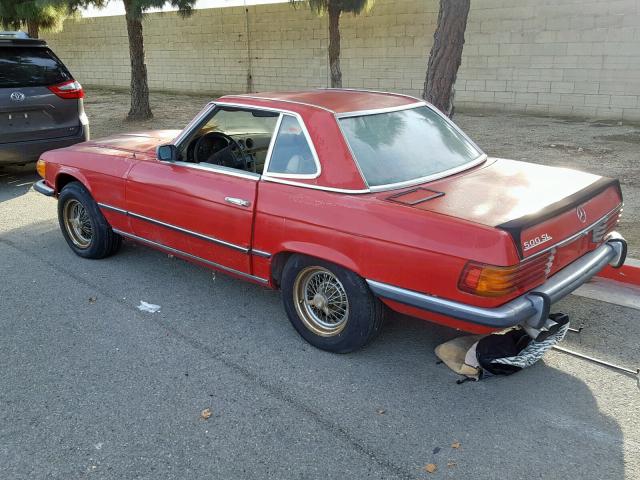 10704412001569 - 1972 MERCEDES-BENZ 500SL RED photo 3