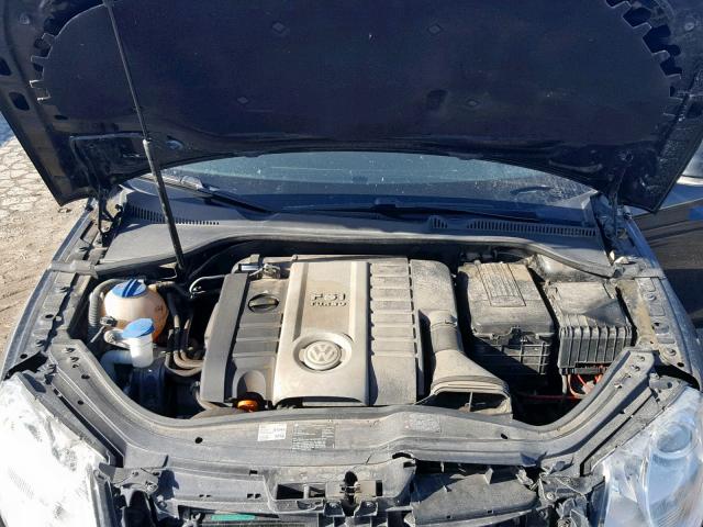 WVWFA71F58V010573 - 2008 VOLKSWAGEN EOS LUX Чорний фото 7