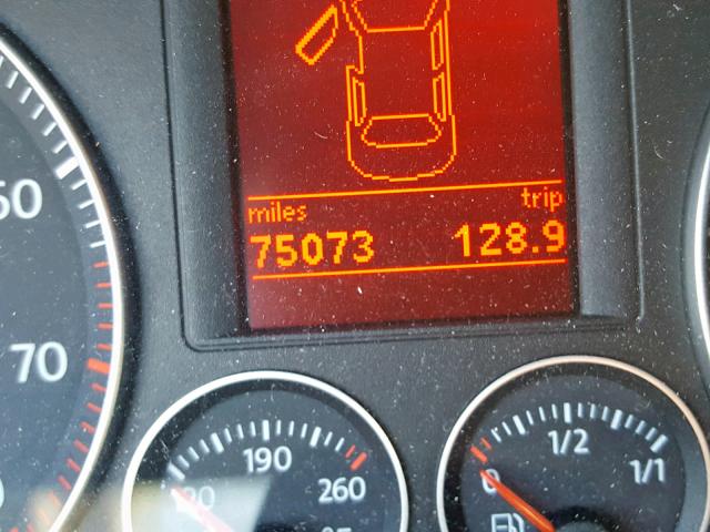 WVWFA71F58V010573 - 2008 VOLKSWAGEN EOS LUX Чорний фото 8