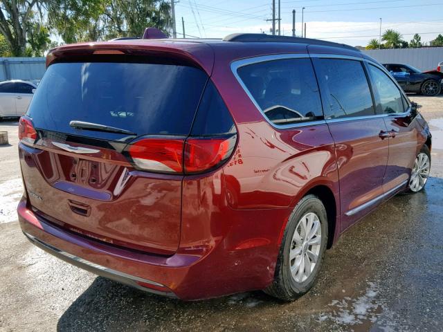 2C4RC1BG5HR703187 - 2017 CHRYSLER PACIFICA T MAROON photo 4