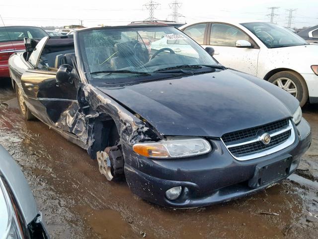 3C3EL55H4WT235476 - 1998 CHRYSLER SEBRING JX GRAY photo 1