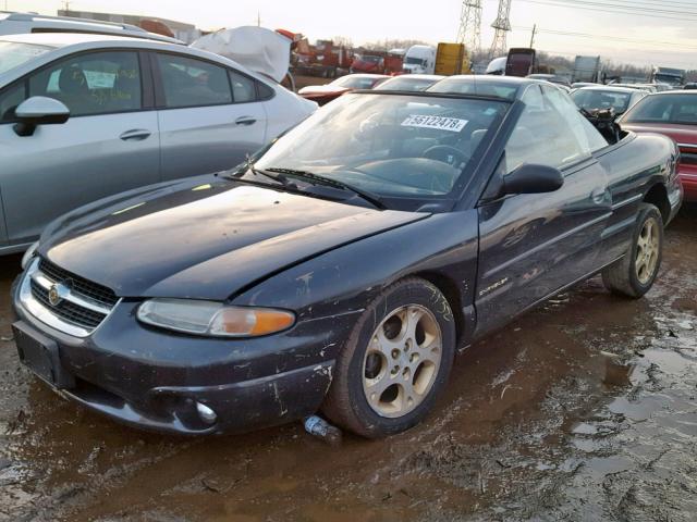 3C3EL55H4WT235476 - 1998 CHRYSLER SEBRING JX GRAY photo 2