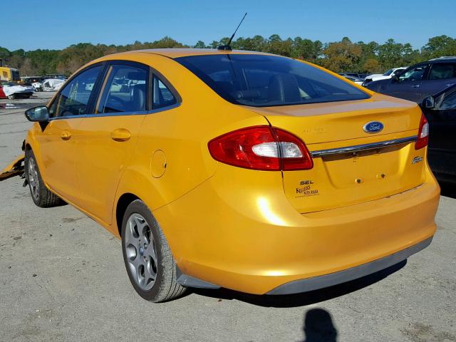 3FADP4CJ7BM101051 - 2011 FORD FIESTA SEL YELLOW photo 3