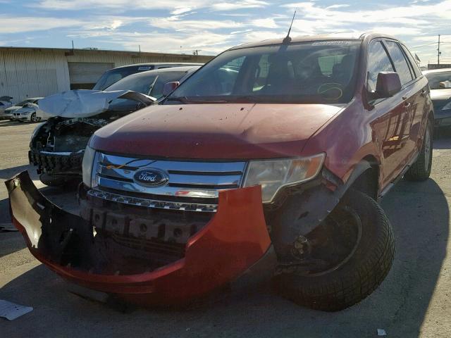 2FMDK48CX7BA65640 - 2007 FORD EDGE SEL RED photo 2