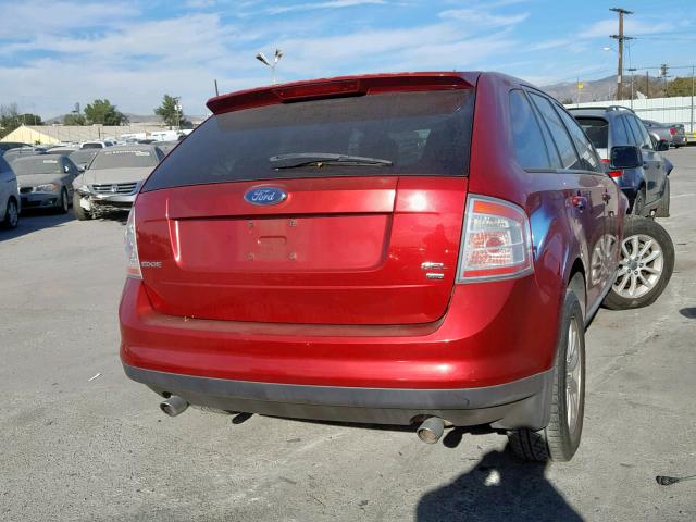 2FMDK48CX7BA65640 - 2007 FORD EDGE SEL RED photo 4