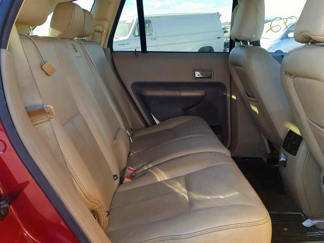 2FMDK48CX7BA65640 - 2007 FORD EDGE SEL RED photo 6