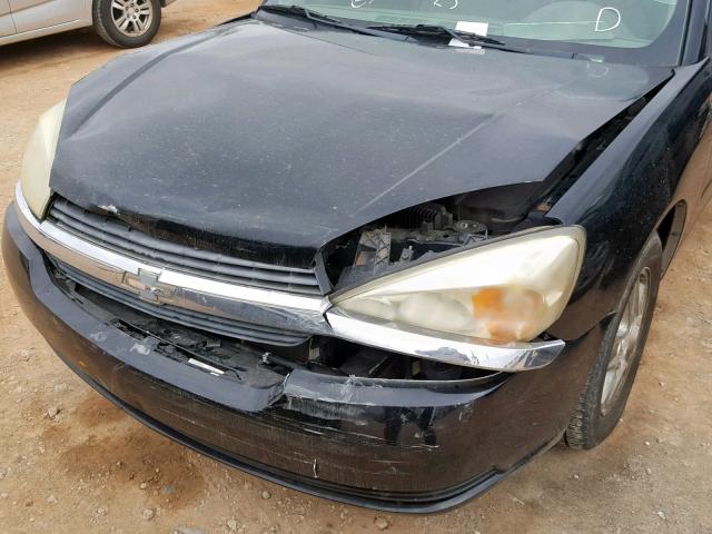 1G1ZT54855F260032 - 2005 CHEVROLET MALIBU LS შავი ფოტო 10