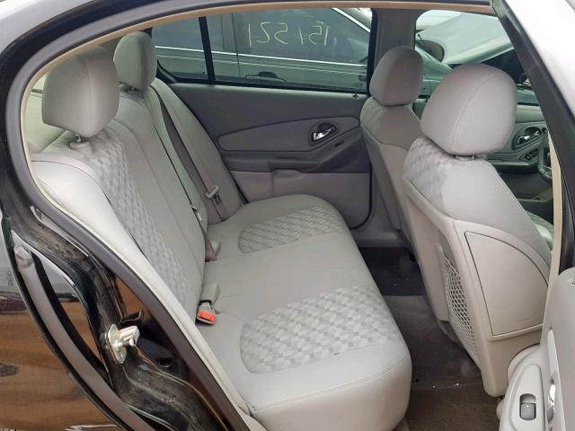 1G1ZT54855F260032 - 2005 CHEVROLET MALIBU LS შავი ფოტო 6