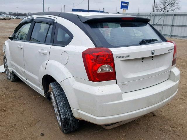 1B3CB5HA2AD597570 - 2010 DODGE CALIBER HE WHITE photo 3