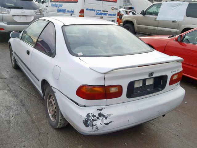 2HGEJ2225RH532271 - 1994 HONDA CIVIC DX WHITE photo 3