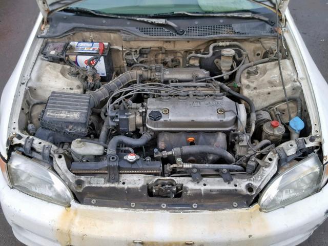 2HGEJ2225RH532271 - 1994 HONDA CIVIC DX WHITE photo 7