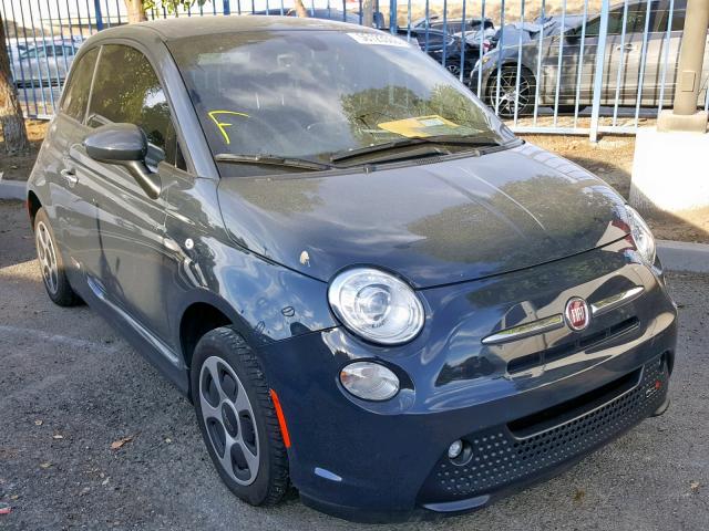 3C3CFFGE5HT659937 - 2017 FIAT 500 ELECTR CHARCOAL photo 1