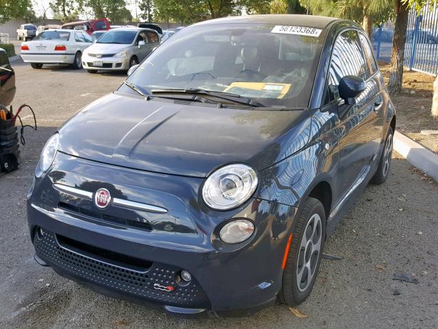 3C3CFFGE5HT659937 - 2017 FIAT 500 ELECTR CHARCOAL photo 2