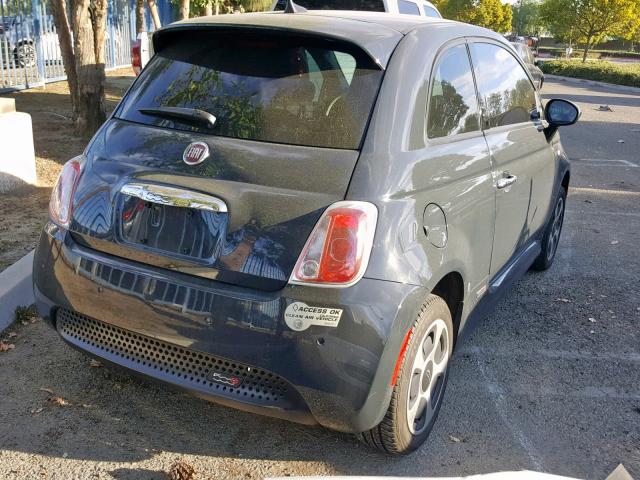 3C3CFFGE5HT659937 - 2017 FIAT 500 ELECTR CHARCOAL photo 4