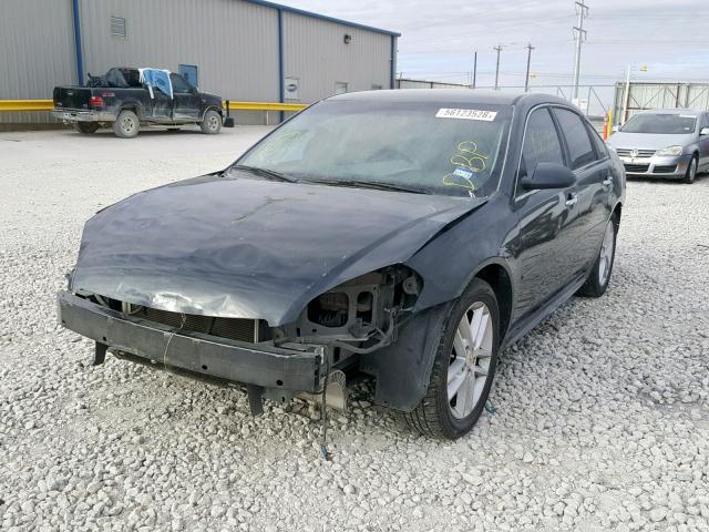 2G1WC5E34C1325026 - 2012 CHEVROLET IMPALA LTZ BLACK photo 2