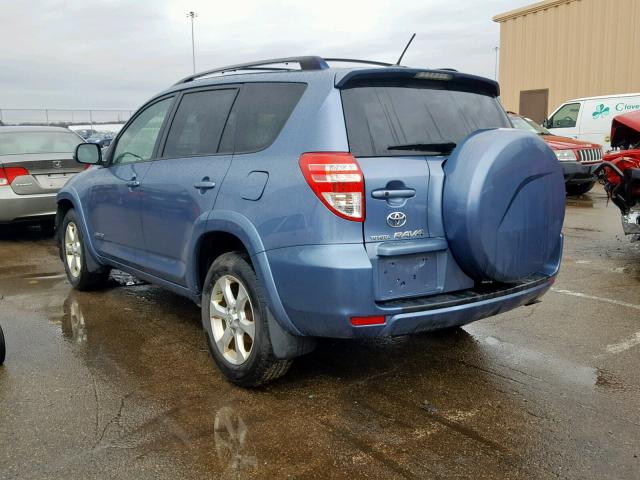 JTMZF31V295013981 - 2009 TOYOTA RAV4 LIMIT BLUE photo 3