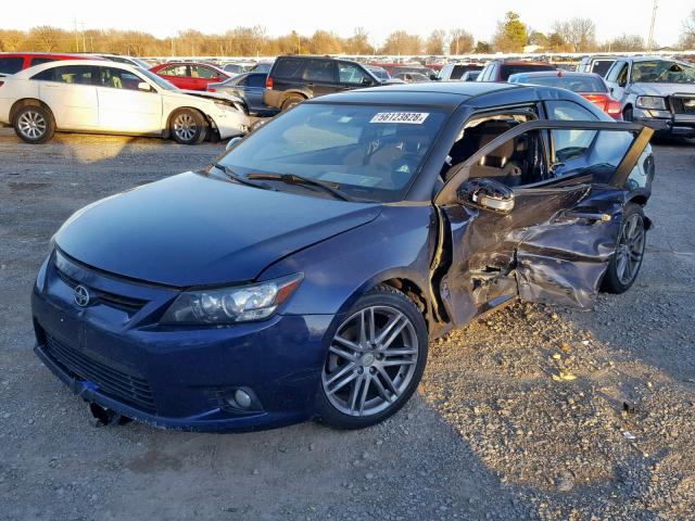 JTKJF5C76B3015783 - 2011 TOYOTA SCION TC ლურჯი ფოტო 2
