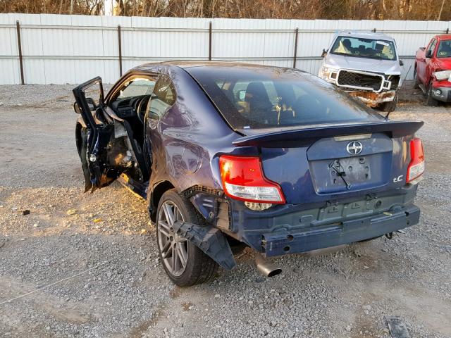 JTKJF5C76B3015783 - 2011 TOYOTA SCION TC ლურჯი ფოტო 3