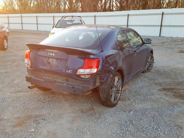 JTKJF5C76B3015783 - 2011 TOYOTA SCION TC ლურჯი ფოტო 4