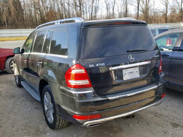 4JGBF7BE9BA628771 - 2011 MERCEDES-BENZ GL 450 4MA BLACK photo 3