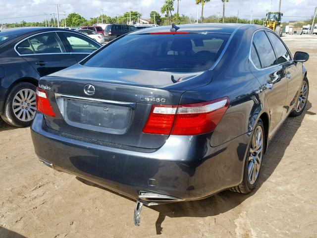 JTHBL46F075028377 - 2007 LEXUS LS 460 GRAY photo 4