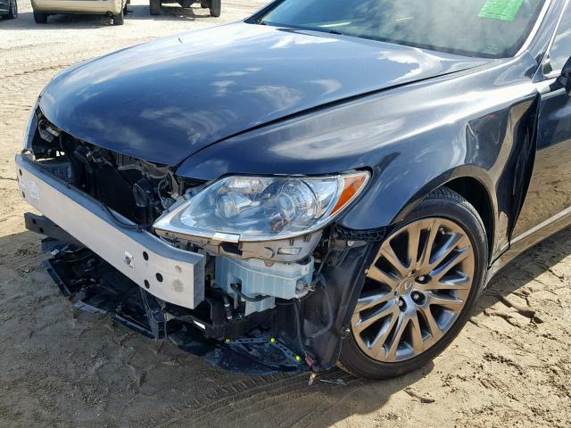 JTHBL46F075028377 - 2007 LEXUS LS 460 GRAY photo 9